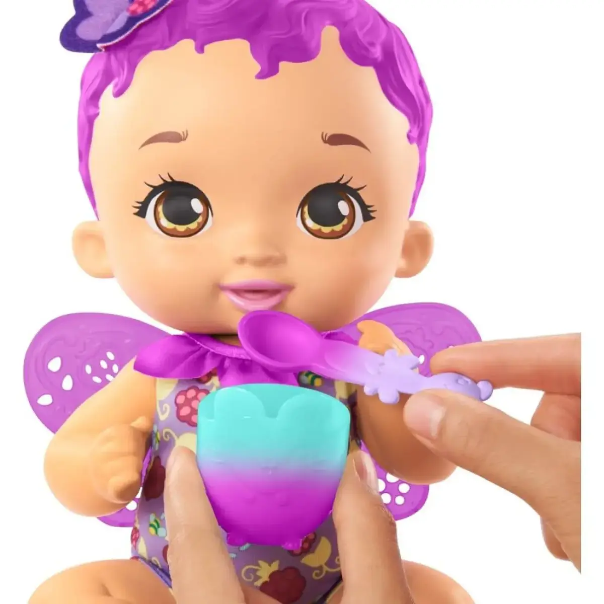 My Garden Baby Kelebek Bebeğimin Yemek Zamanı Mor Saçlı Bebek