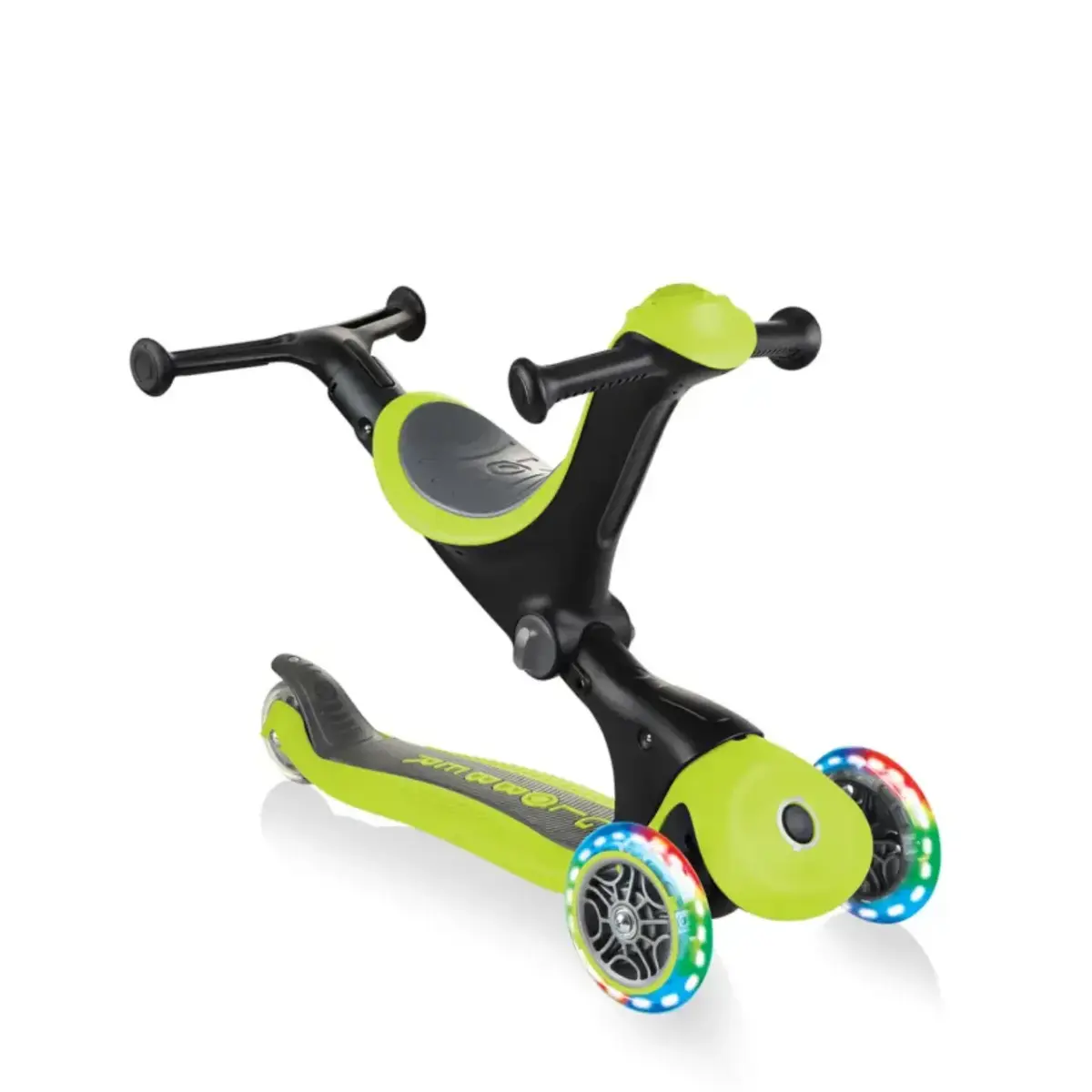 Globber Go Up Deluxe Işıklı Scooter Yeşil