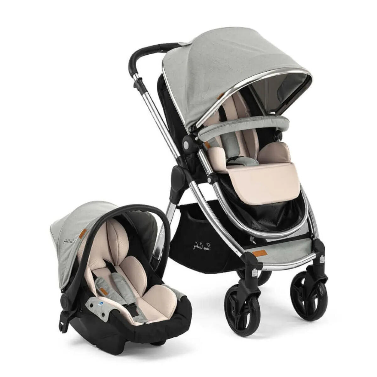 Pierre Cardin Voyager Travel Sistem Bebek Arabası Gri