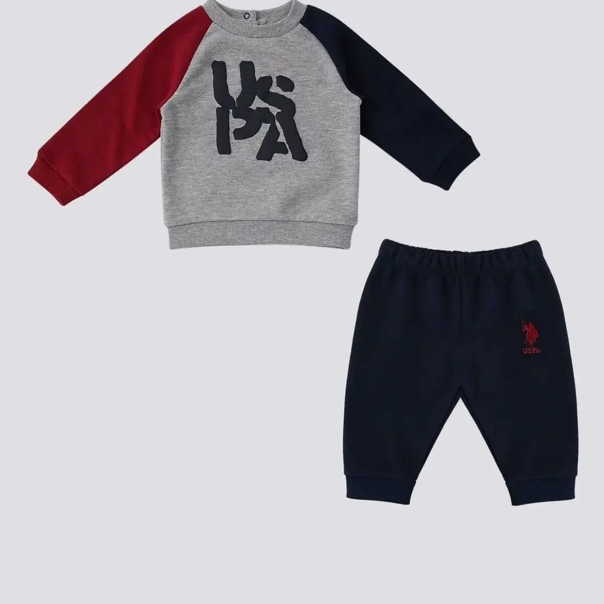 U.S Polo 2li Takım Gri Melanj