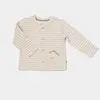 Bibaby Organik Pijama Takımı Cool Lines Bunny Bej - Hardal