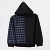 Overdo Sweatshirt Ekoseli Mavi