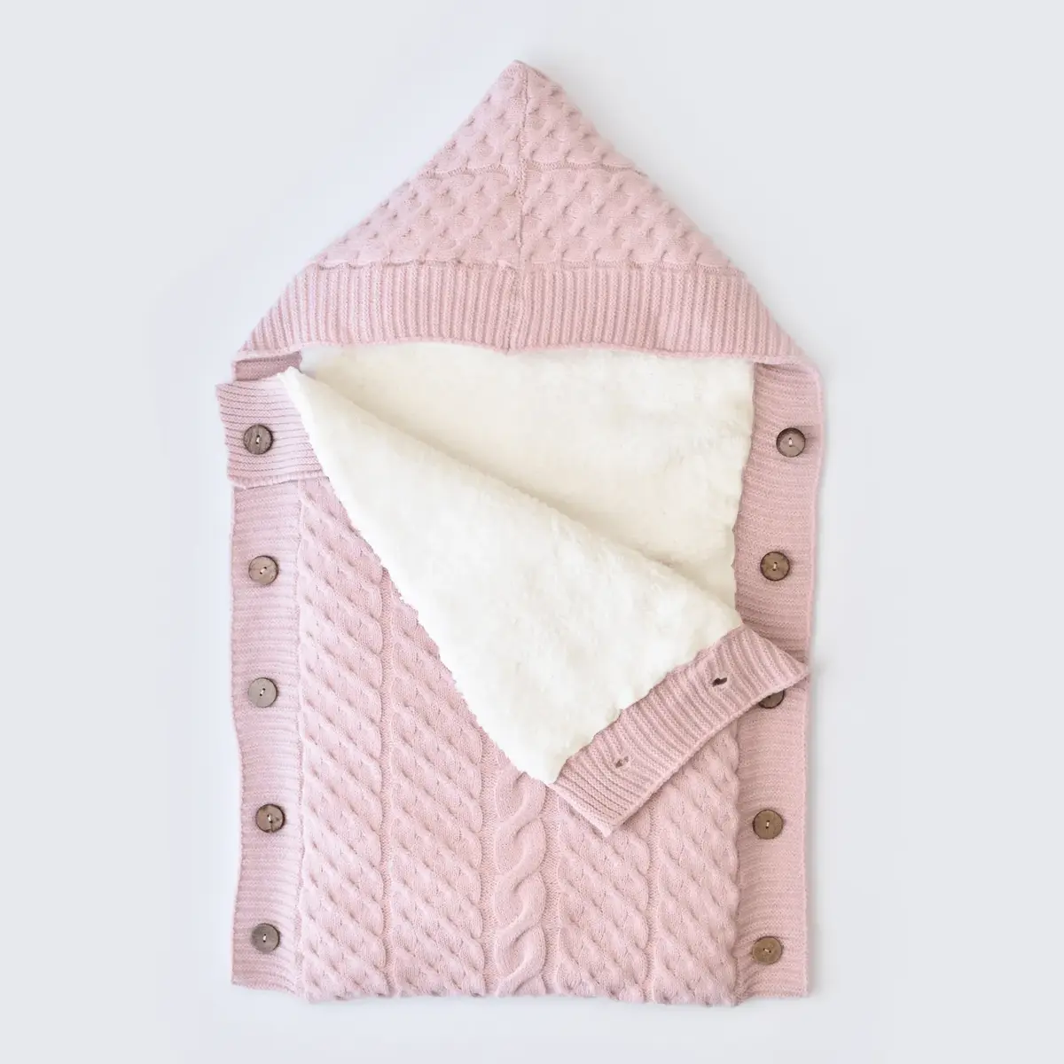 Bibaby Kundak Zincir Triko Pembe