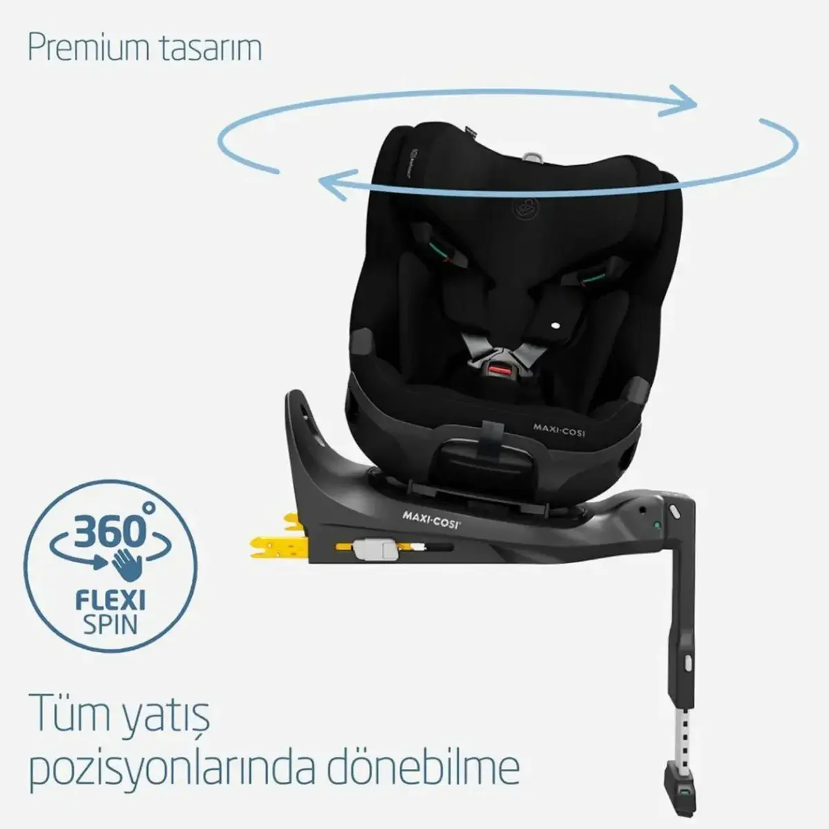 Maxi-Cosi Emerald 360 Pro Slidetech Oto Koltuğu 0-36 Kg Authentic Black