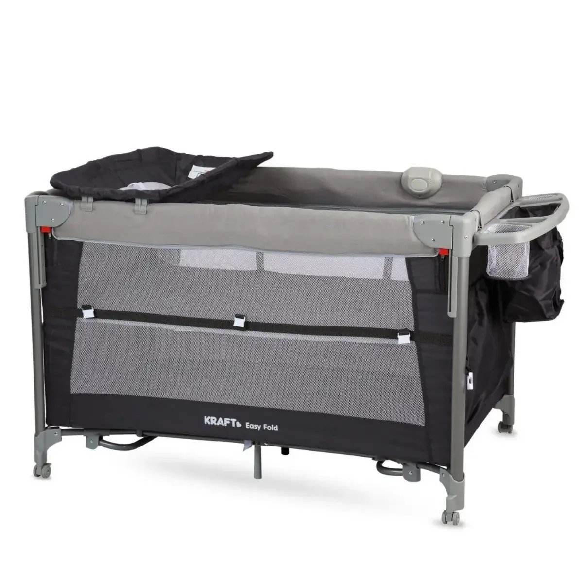 Kraft Easy Fold Anne Yanı Oyun Parkı 70x110 cm Light Grey