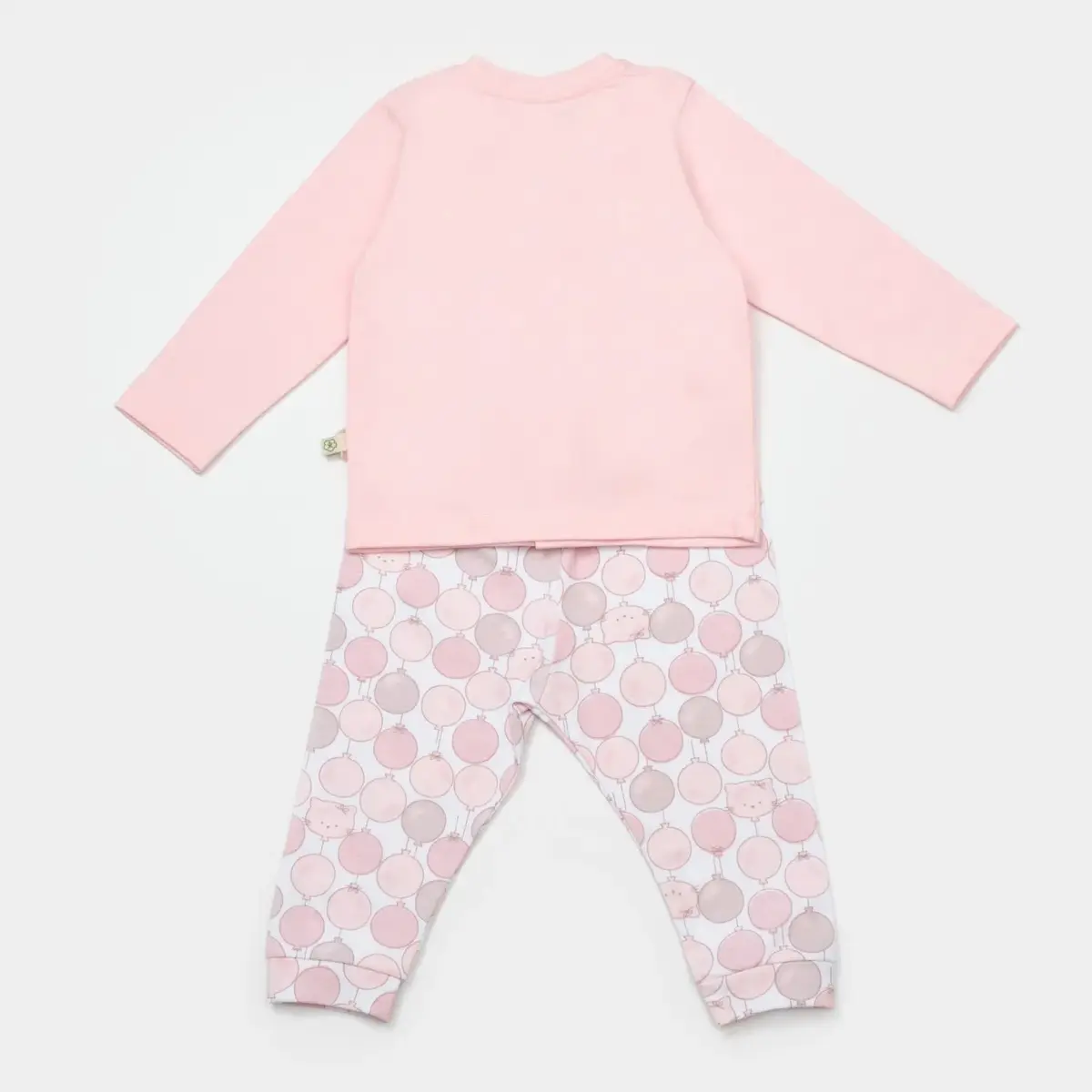 Bibaby Organik Pijama Takımı My Dear Mama Pembe