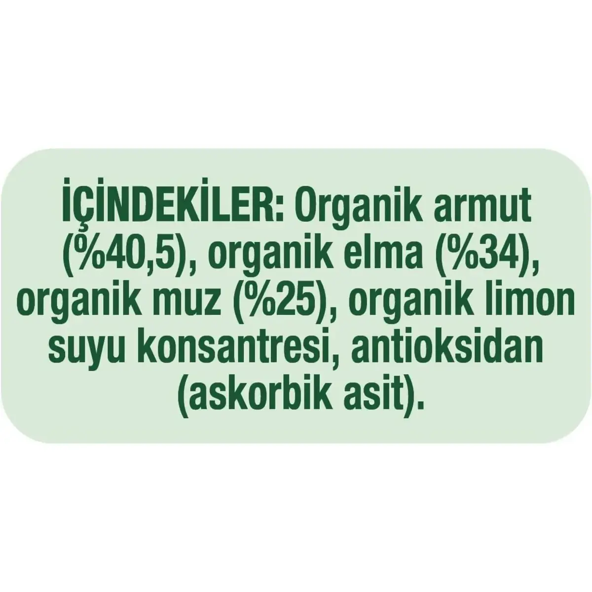 Gerber Organik Armutlu Elmalı Muzlu Meyve Püresi 90 gr
