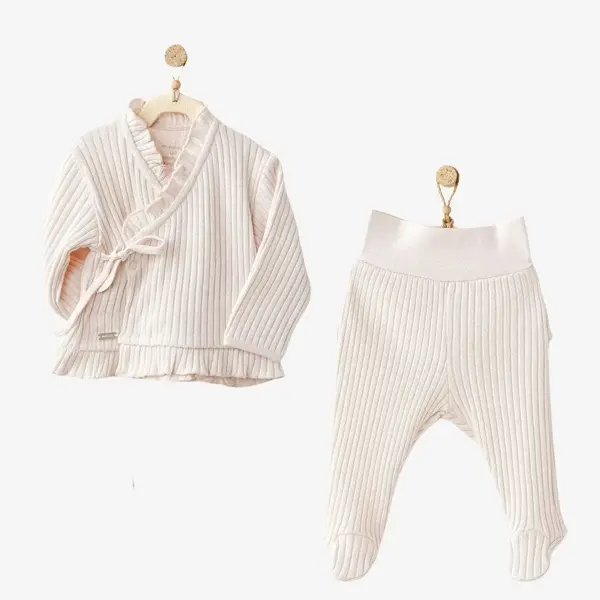 Andy Wawa 2li Takım Sweet Penguin Ekru