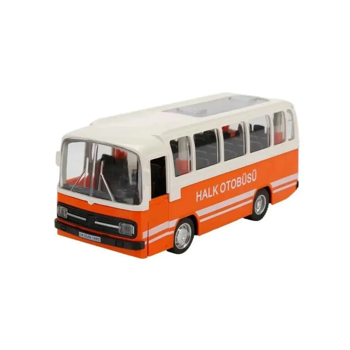 Maxx Wheels Sesli ve Işıklı Nostaljik Halk Otobüsü 15 cm