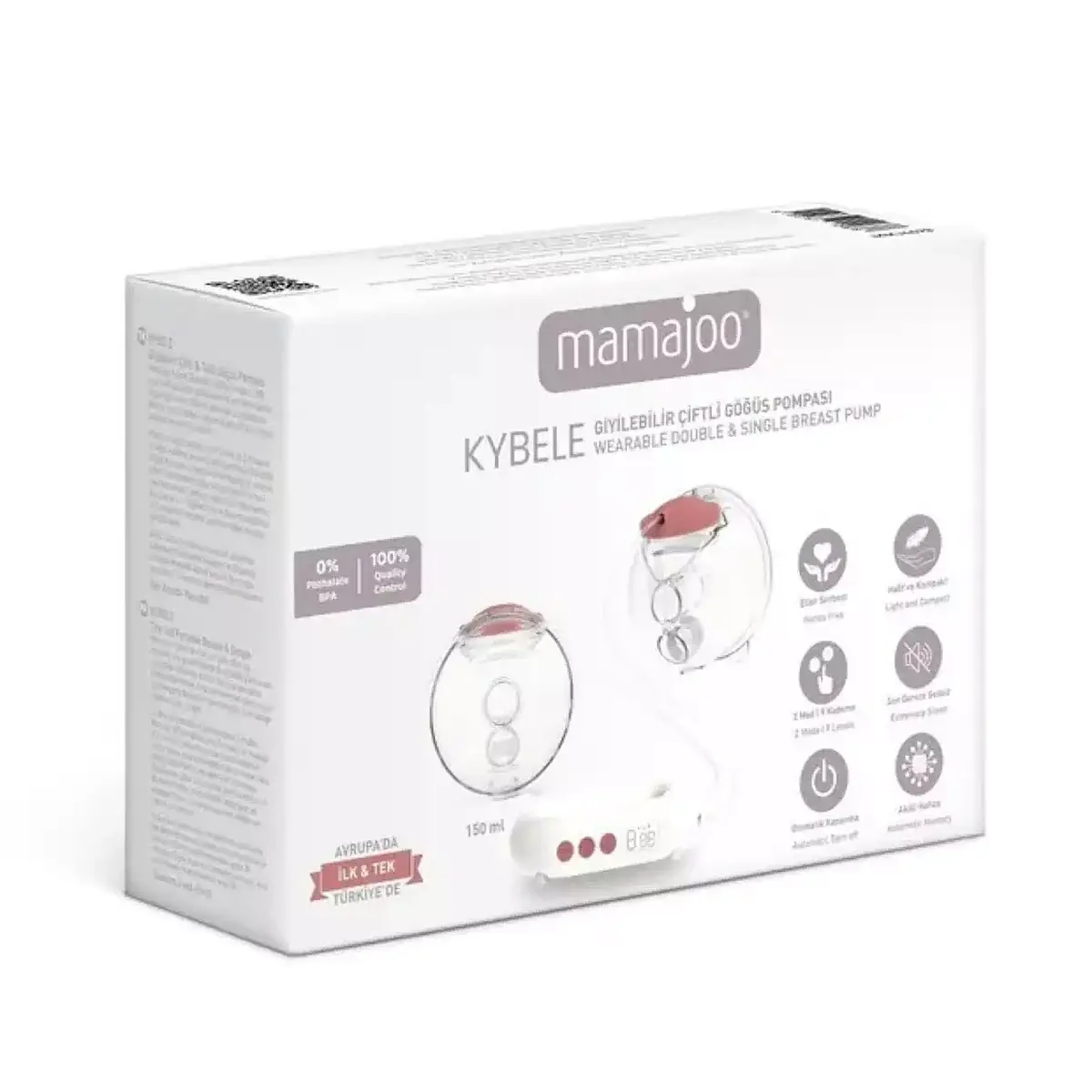 MAMAJOO KYBELE GİYİLEBİLİR ELEKTRONİK ÇİFTLİ POMPA 150 ml