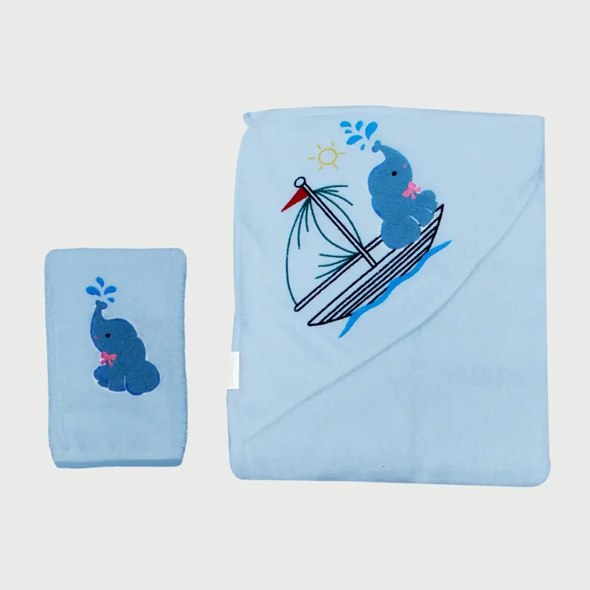 Luluco Havlu Sea And Elephant 75x75cm Mavi