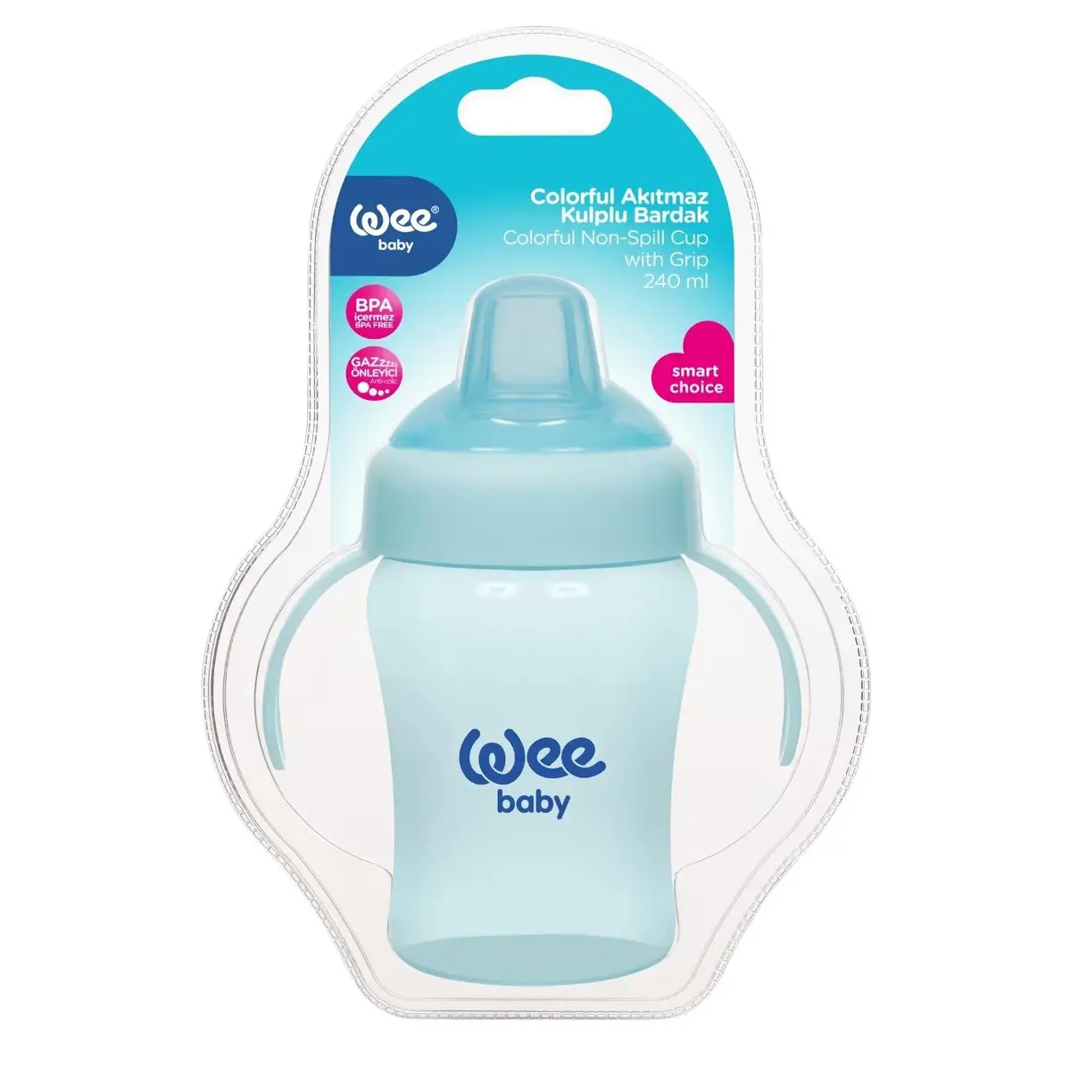 Wee Baby Colorful Akıtmaz PP Alıştırma Bardağı 240 ml