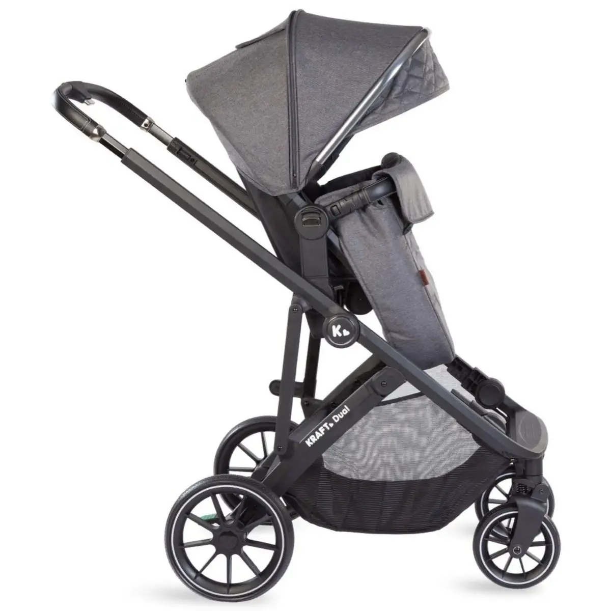 Kraft Dual İkiz Bebek Arabası Dark Grey