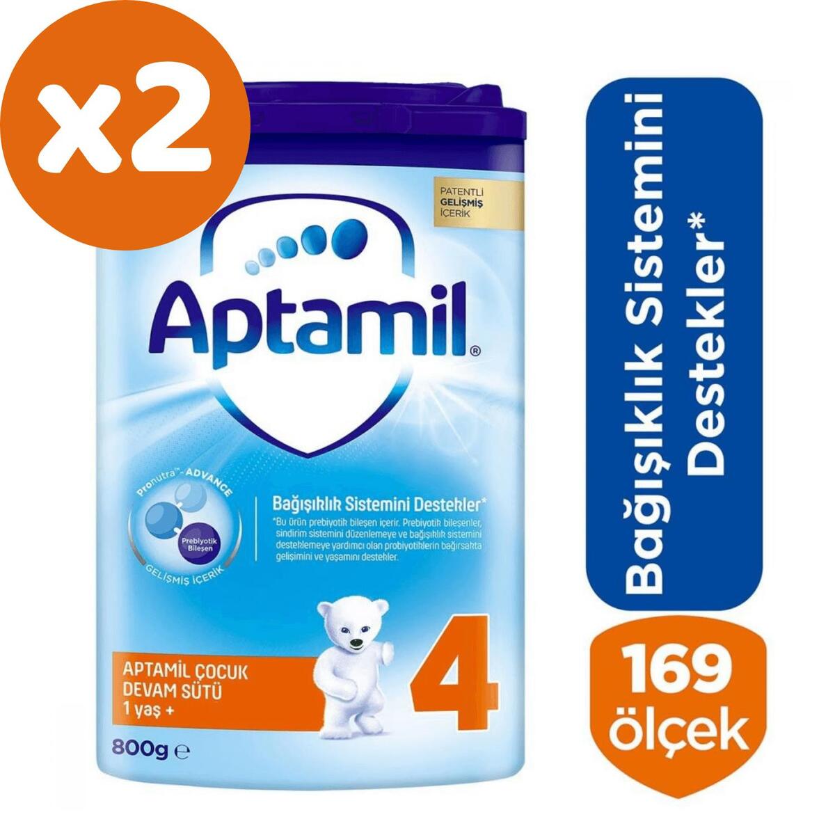 Aptamil 4 Devam Sütü 800 gr x2
