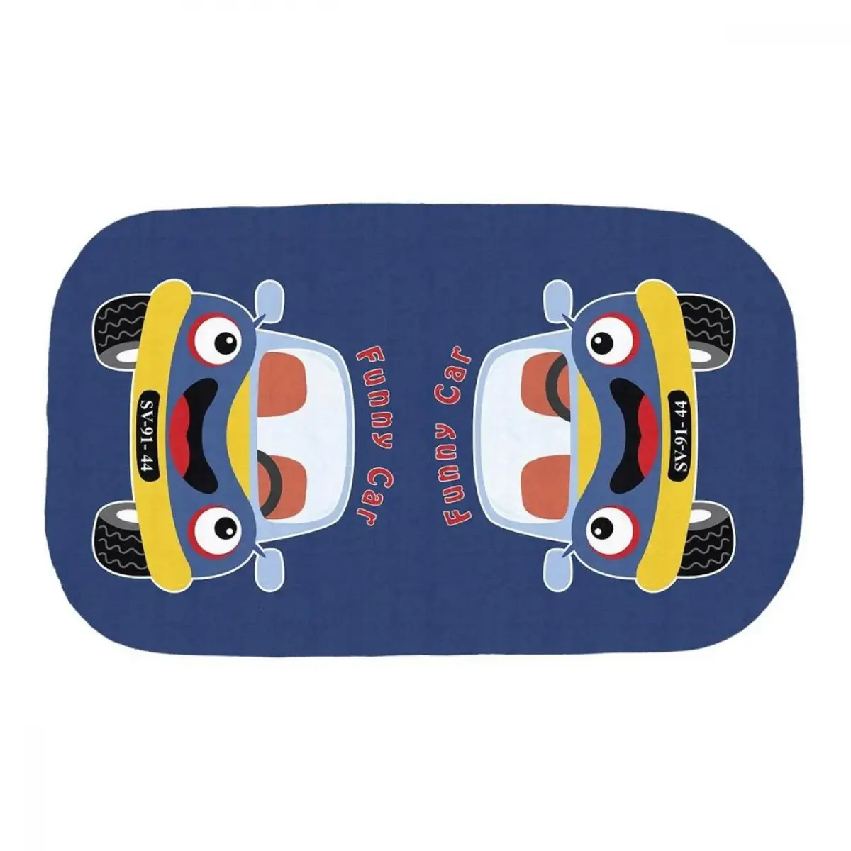 Sevi Bebe Müslin Anakucağı Örtüsü Pano Baskılı Sevimli Araba Sevi Bebe Müslin Anakucağı Örtüsü Pano Baskılı Sevimli Araba