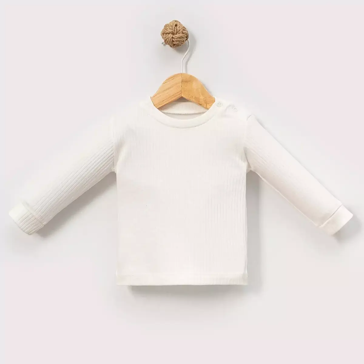 Angeltouch Sweatshirt Raporlu Ekru
