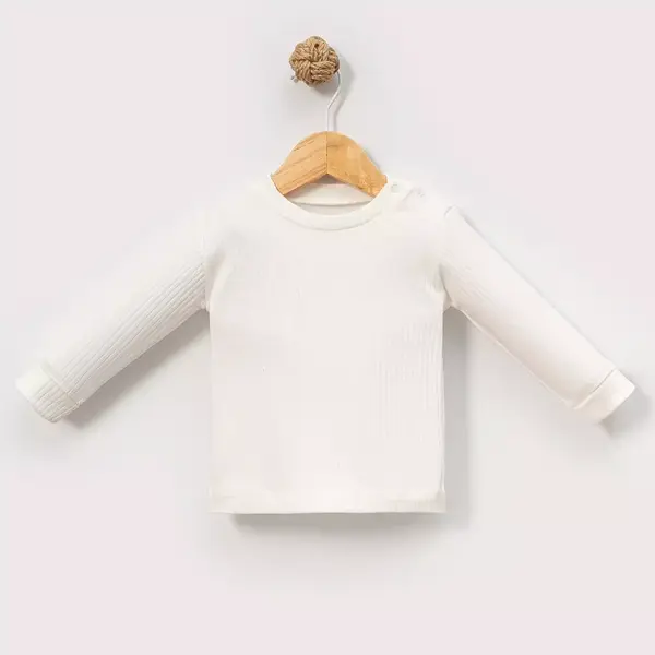 Angeltouch Sweatshirt Raporlu Ekru