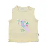 Mini Damla T-Shirt Kolsuz Tropikal Sarı