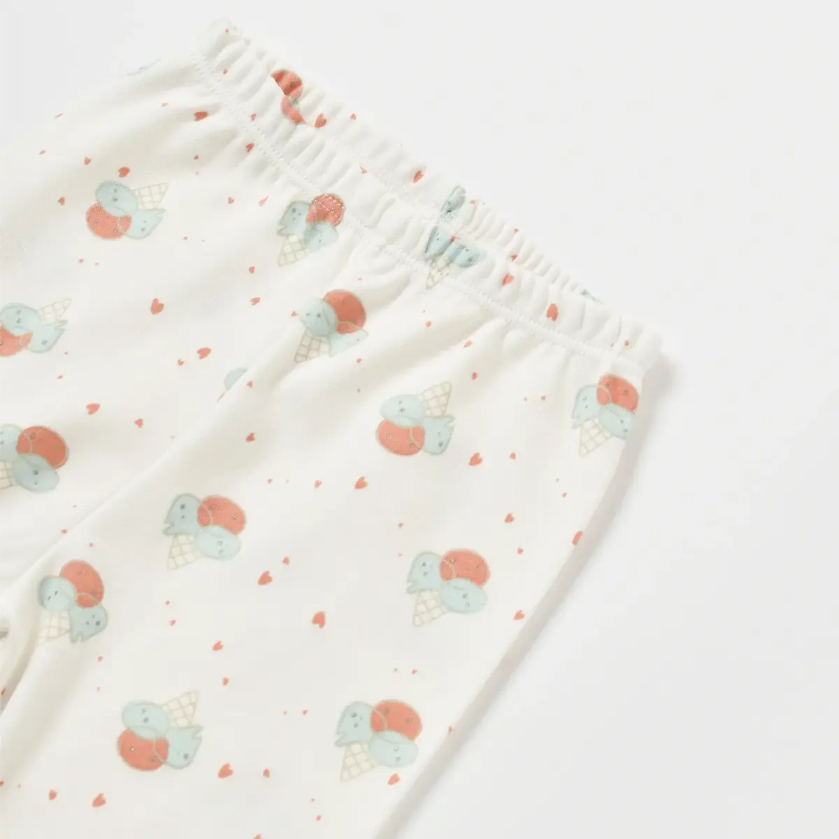 Bibaby Organik Zıbın Takımı 3lü Pretty Ears Bunny Mint - Ekru