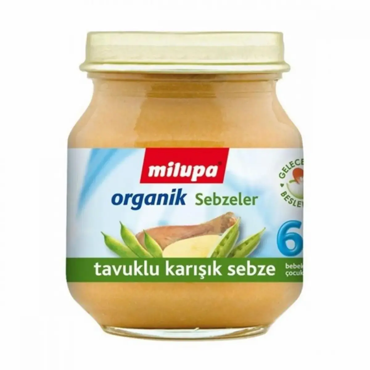 Milupa Organik Tavuklu Karışık Sebze Kavanoz Maması 125 gr