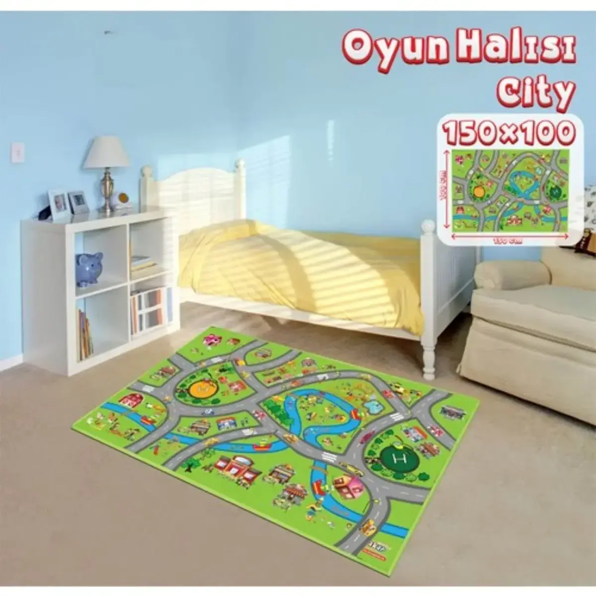 Akar Oyun Halısı City 150x100cm