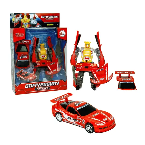 Vardem Conversion Işıklı Sesli Dönüşebilen Robot Araba