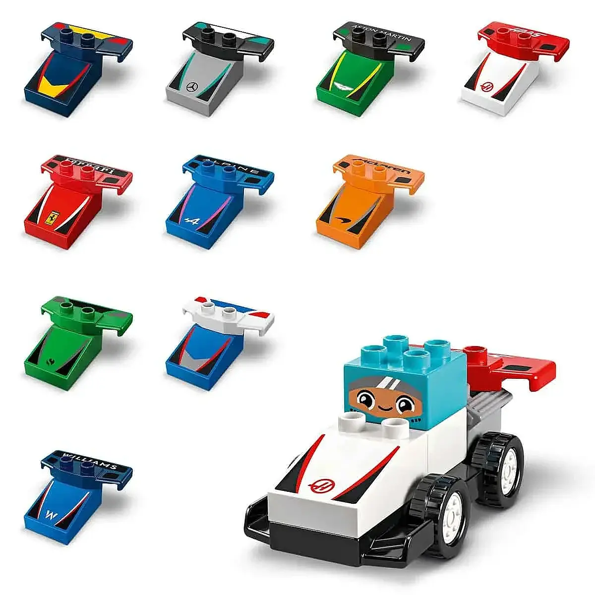 LEGO DUPLO F1® Takımı Yarış Arabaları ve Sürücüler 10445