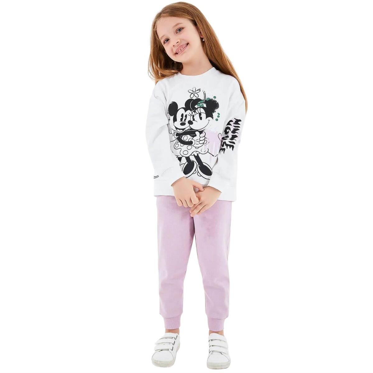 Minnie Mouse Eşofman Takımı Krem