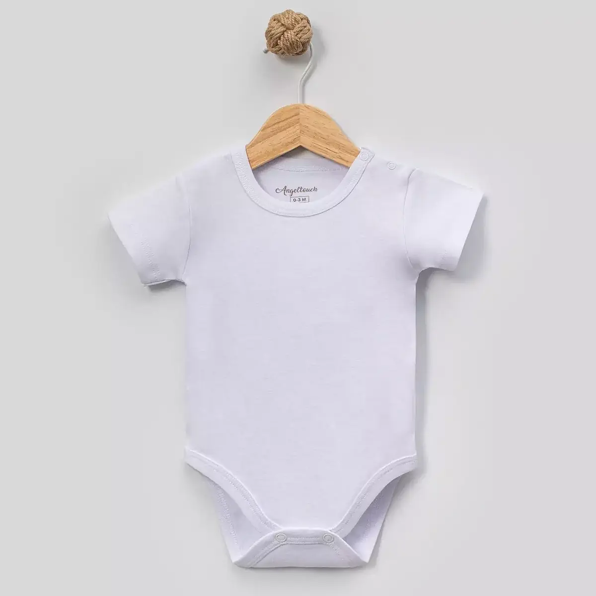 Angeltouch Body Kısa Kol Penye Beyaz