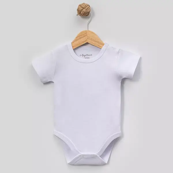 Angeltouch Body Kısa Kol Penye Beyaz