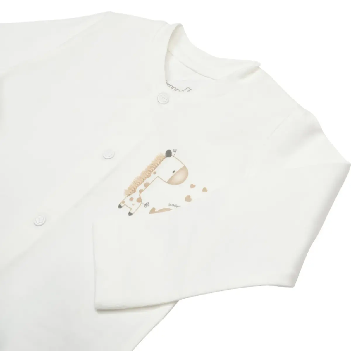 Bibaby Pijama Takımı Sweet Friends Ekru