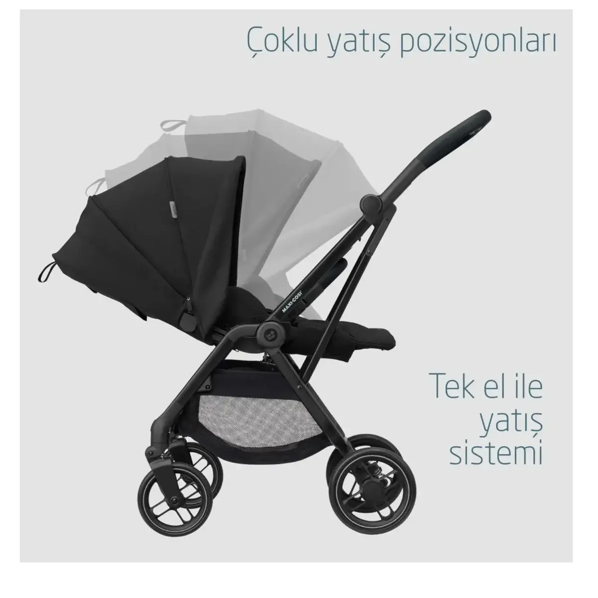 Maxi-Cosi Leona2 Bebek Arabası Essential Black