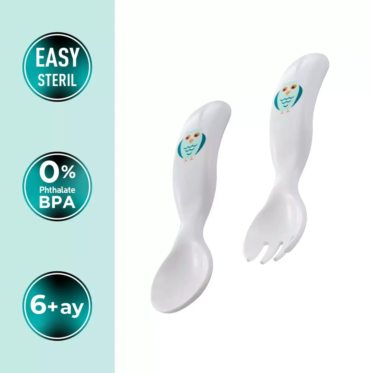 Mamajoo Çatal Kaşık Seti Baykuş