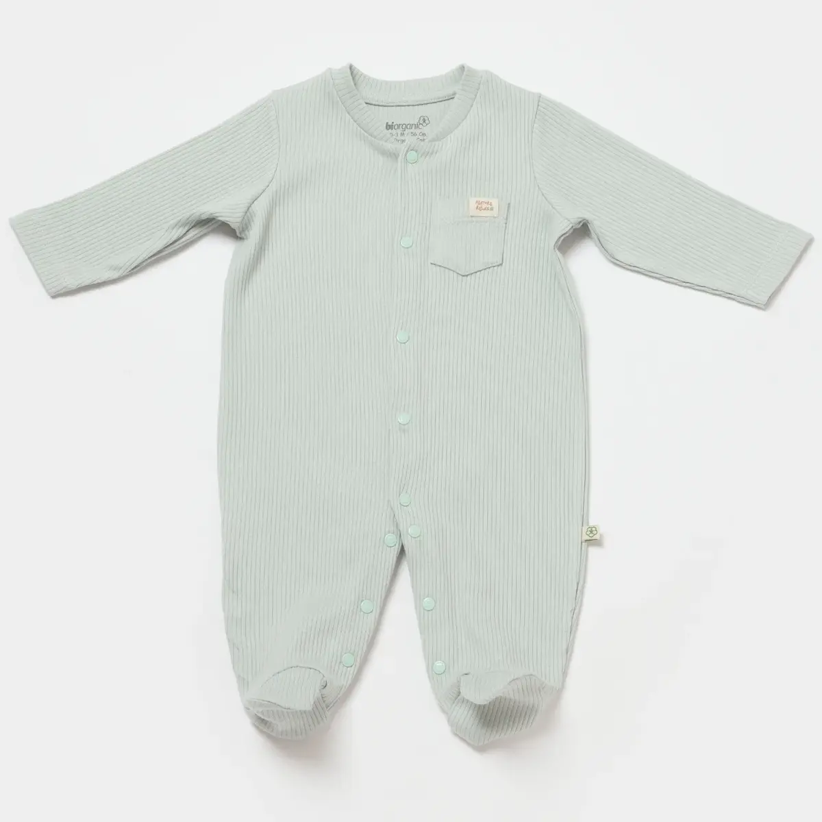 Bibaby Organik Salopet Modal Nature Relax Mint Bibaby Organik Salopet Modal Nature Relax Mint