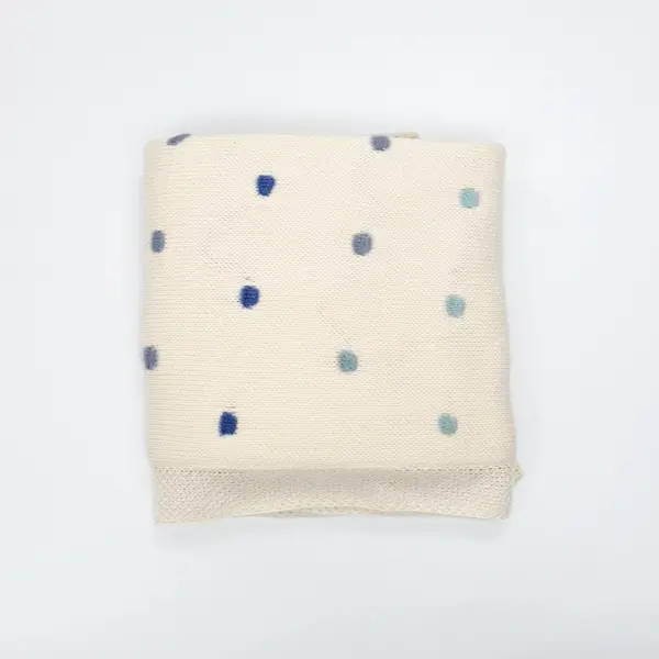 Bistyle Battaniye Welsoft Triko With Point 80x95cm Taş - Yeşil