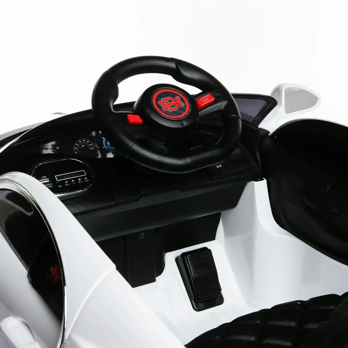 Babyhope Bugo Drive Akülü Araba 12 Volt Beyaz